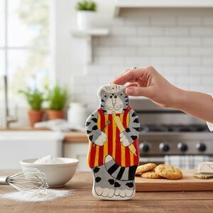 Catzilla Spoon Rest Candace Reiter 9 inch Cat Chefs